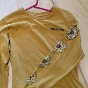 Billabong yellow long sleeve